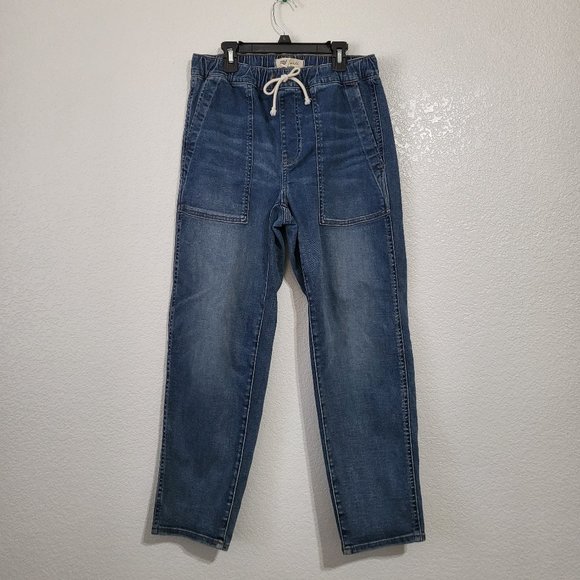 Women's Madewell Relaxed Pull On Drawstring‎ Jeans Jogger Style Pants Sz XS - Picture 11 of 13